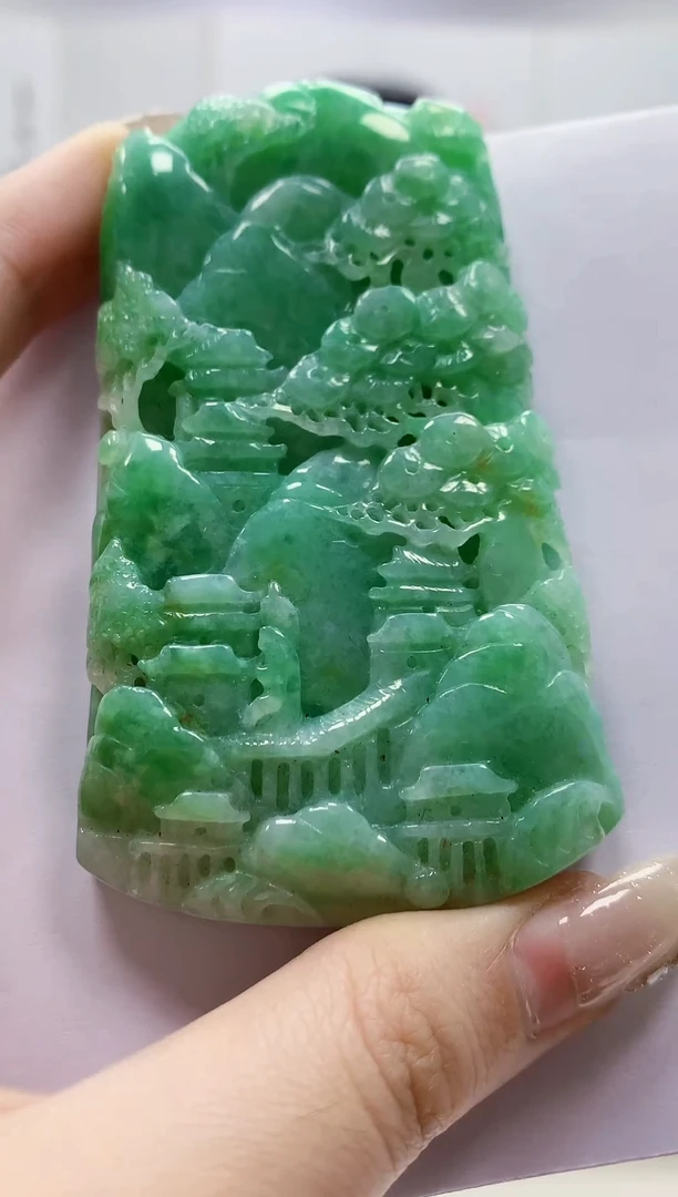 未镶嵌定制翡翠4852jw-毛货挂件122