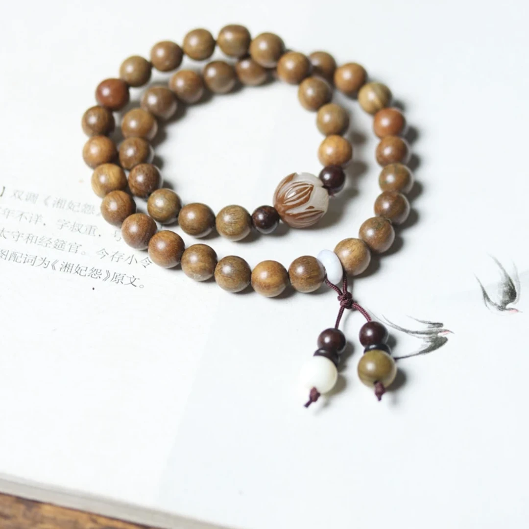 绿檀珠串小叶紫檀红黑莲40*0.8    102    （无礼盒）