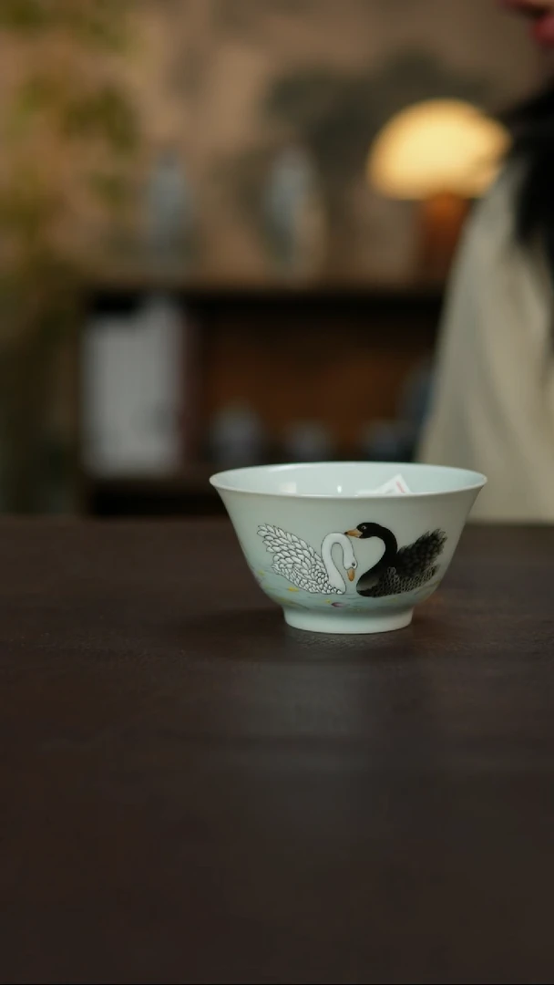 杯景德镇陶瓷杯碗柴烧多人