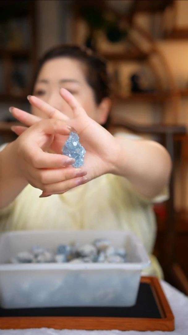 原石天青石未镶嵌天青石原石D561多样性发其一50-60