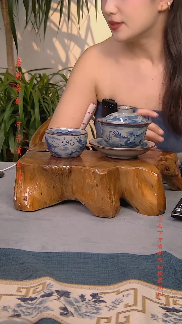 简装家用款2件套 老陶泥开片纹陶瓷茶具