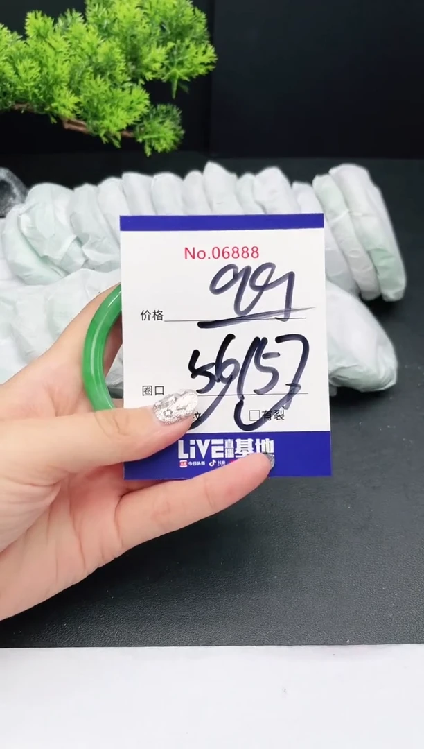 未镶嵌手镯翡翠06888
