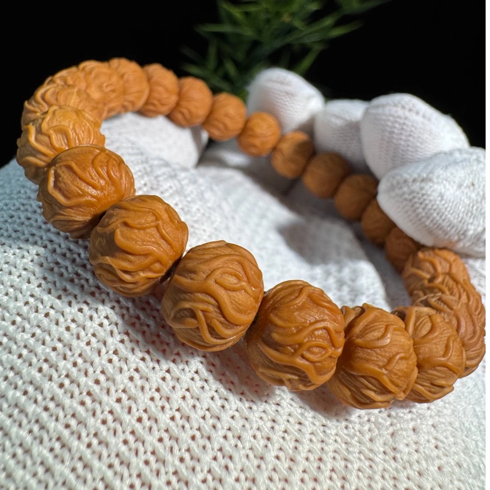 【梵心】3.0新毒液素串（10-13+尺寸备注）原皮原色猴头手串（全品）