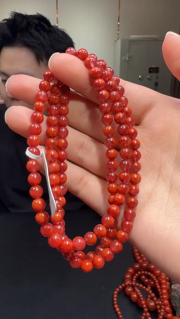 【闪购商品】南红玛瑙手链未镶嵌天然南红6mm/yz01451多样性发货