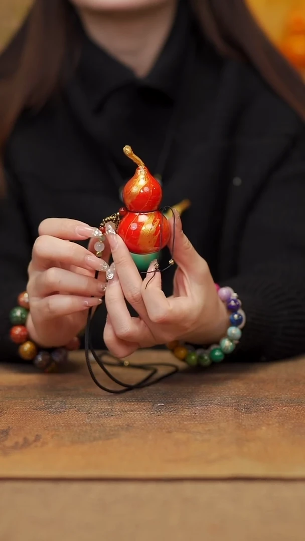 【闪购商品】239宴禾堂大漆脖挂葫芦68