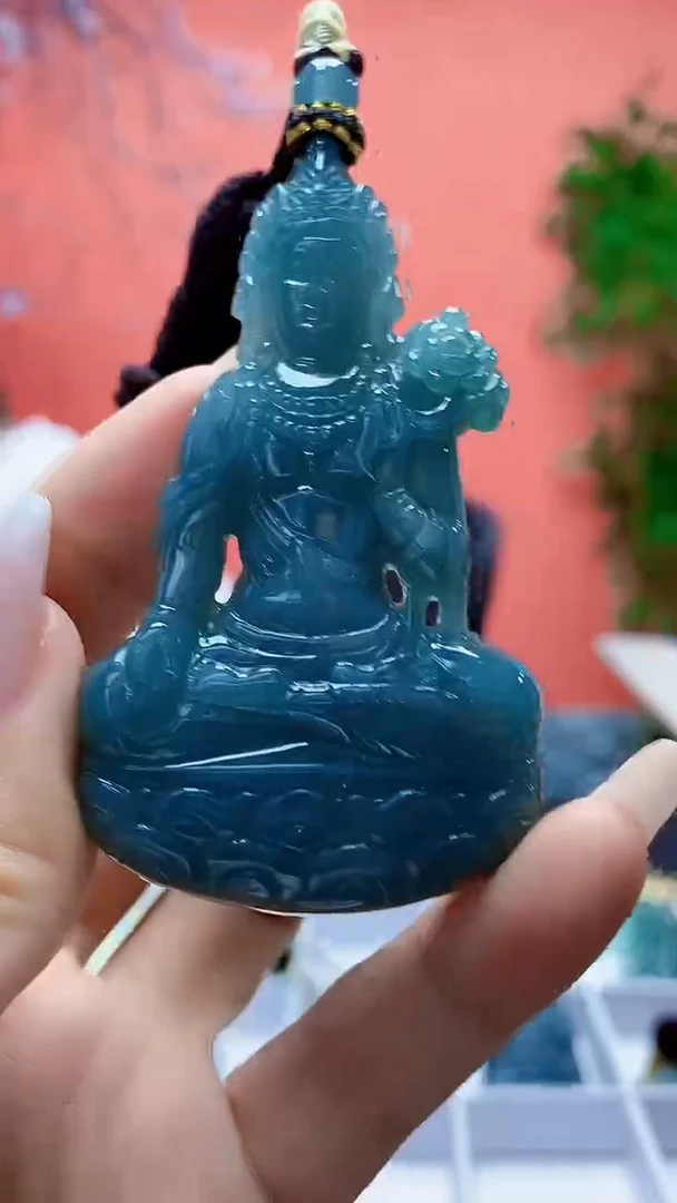 未镶嵌定制翡翠4898ty-毛货挂件35