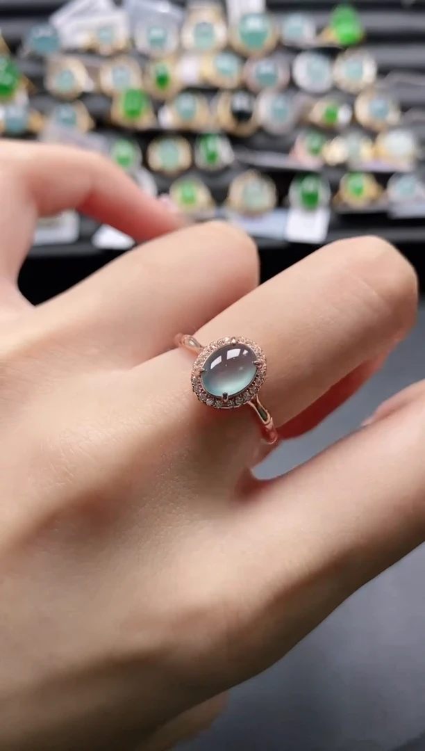 【闪购商品】翡翠戒指银S925镶嵌11111-