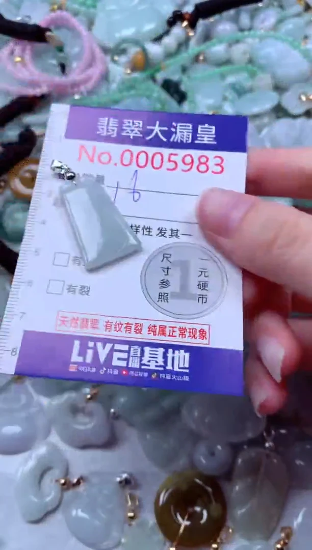吊坠(不含链)未镶嵌翡翠5983