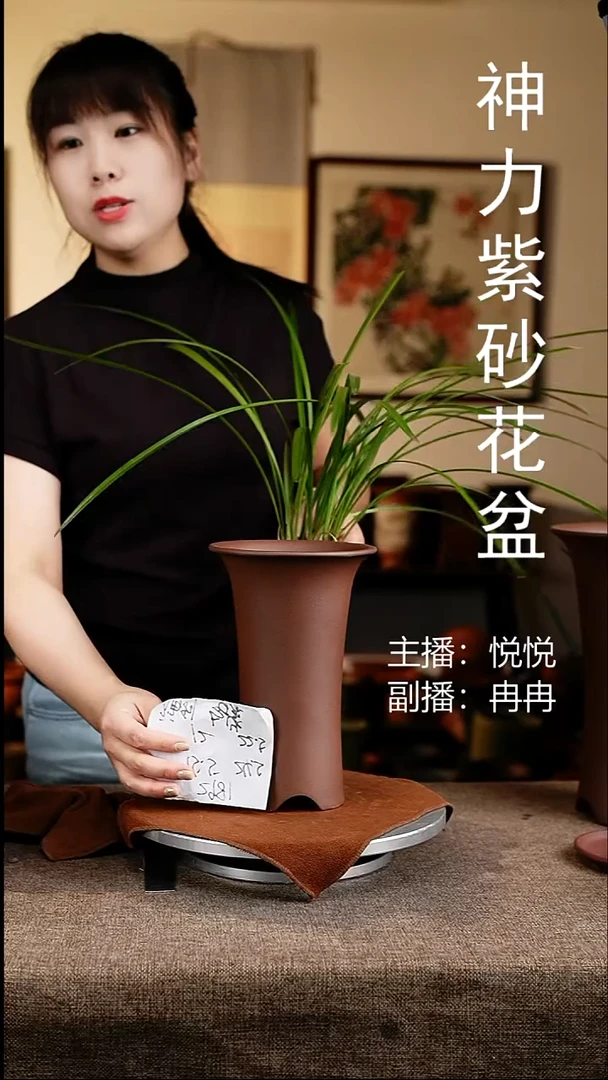 紫砂花盆花卉工艺2981