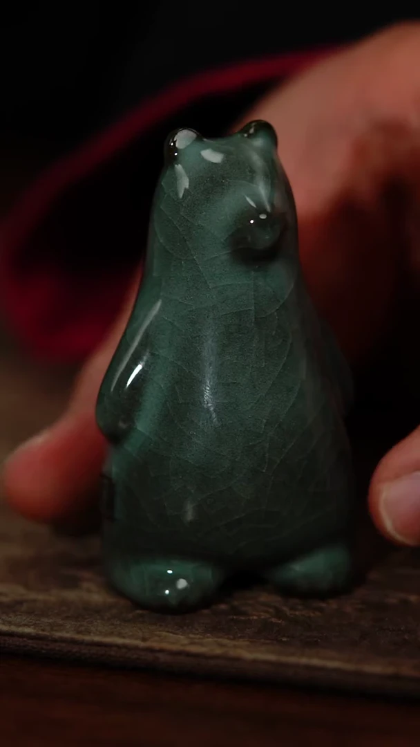 【闪购商品】【览古雅韵】小熊盖置