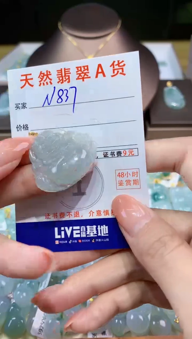 翡翠未镶嵌颈饰天然缅甸a货翡翠