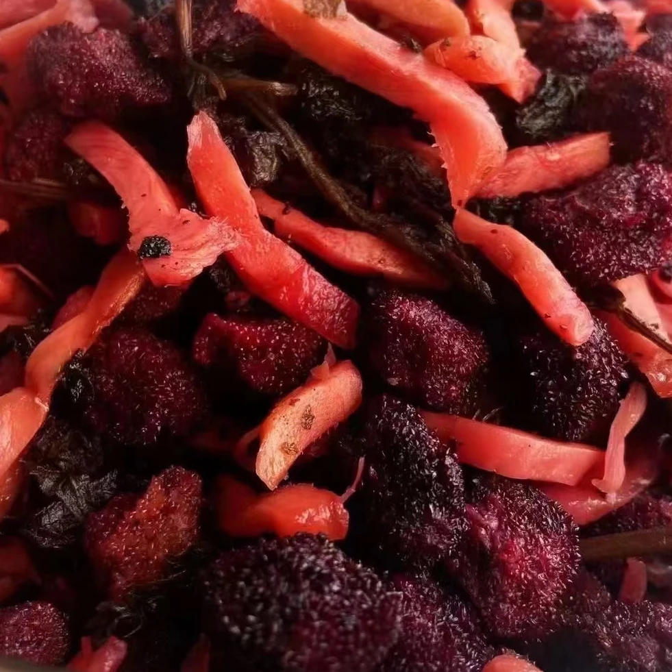 【杨梅紫苏姜】农家自制杨梅紫苏姜