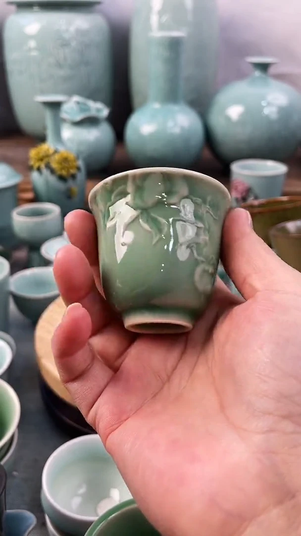 【闪购商品】福利款 慧仙青瓷 瓷器  主人杯