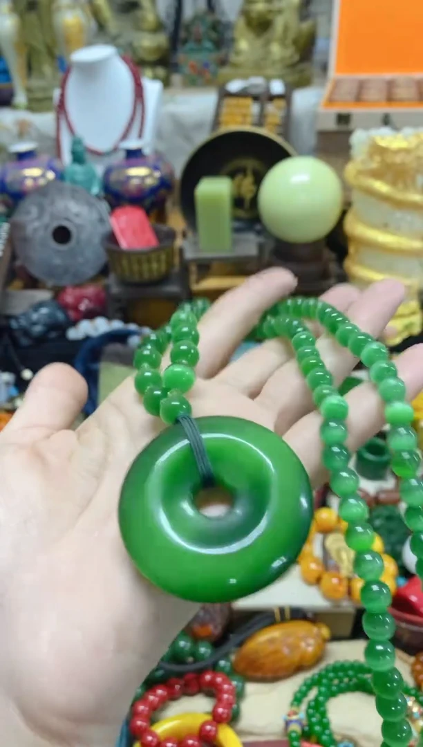 【闪购商品】和田玉（碧玉）颈饰未镶嵌主播推荐主播推荐