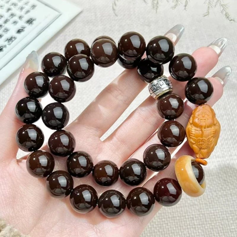 溏心老料菩提根财神双圈手持