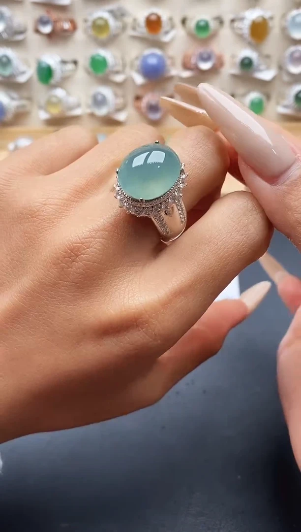 未镶嵌戒指翡翠缅甸天然A货翡翠2 3-5