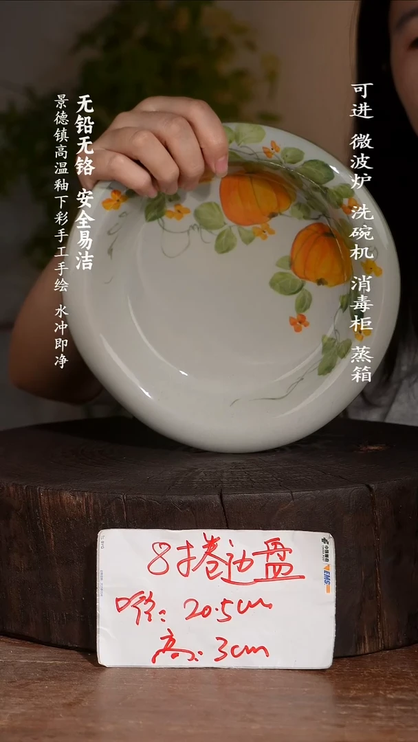 碗陶瓷景德镇高温瓷釉下彩手绘陶瓷