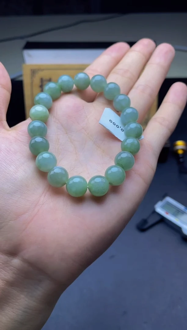 未镶嵌定制翡翠珠串 卡10+