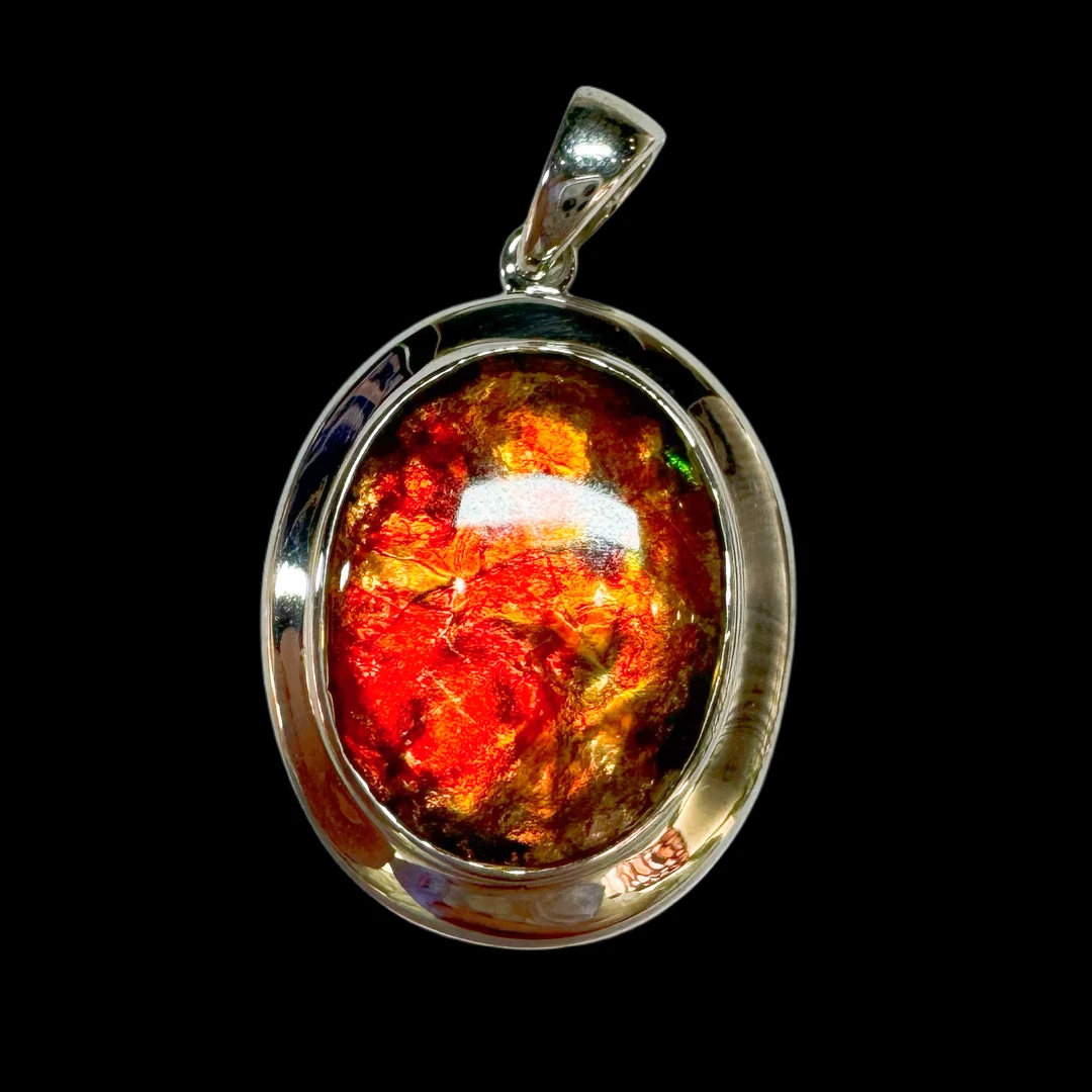 【斑彩石】24mm 稀有 BC 产地：加拿大 古贝壳P7