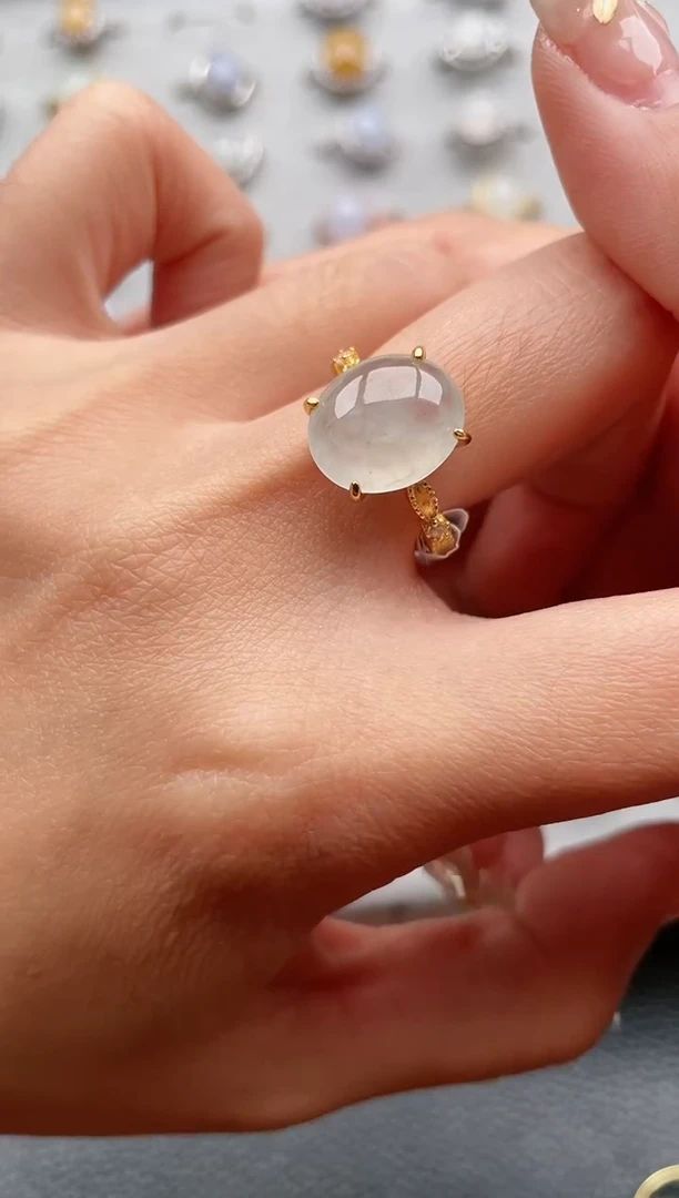 【闪购商品】翡翠戒指银S925镶嵌1111