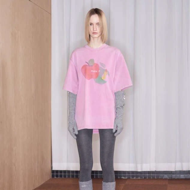 MAKE IF 双向奔赴T恤25年春款M2025SSIF0007——750