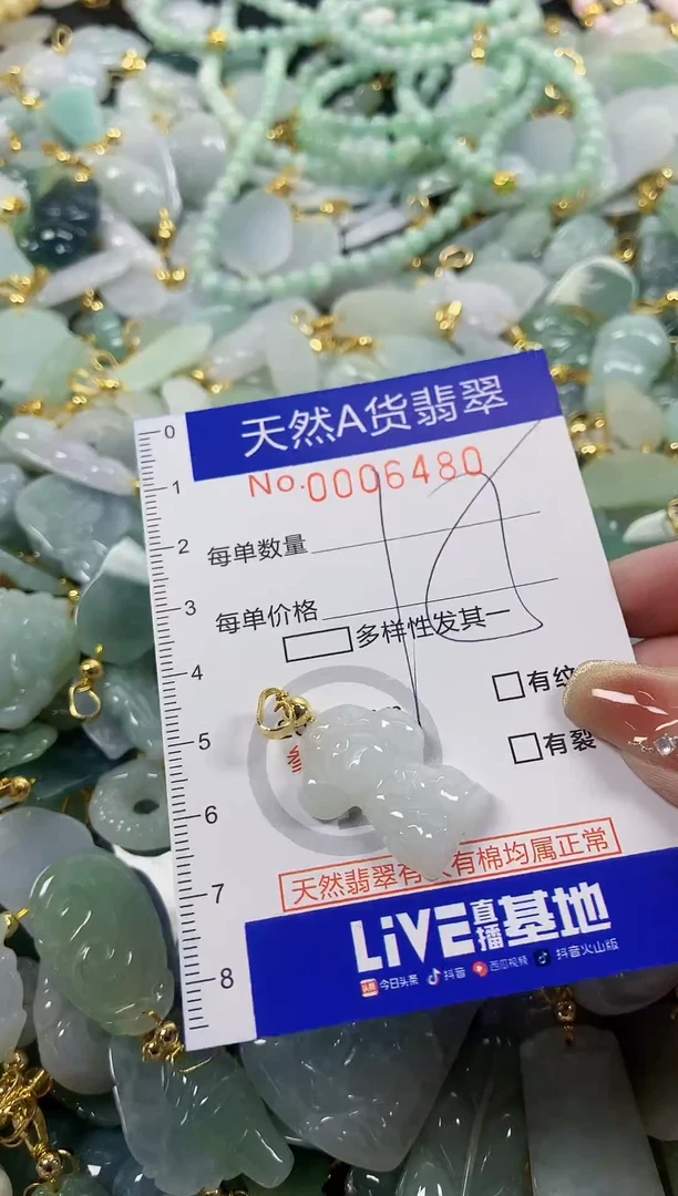 颈饰未镶嵌翡翠天然A货翡翠