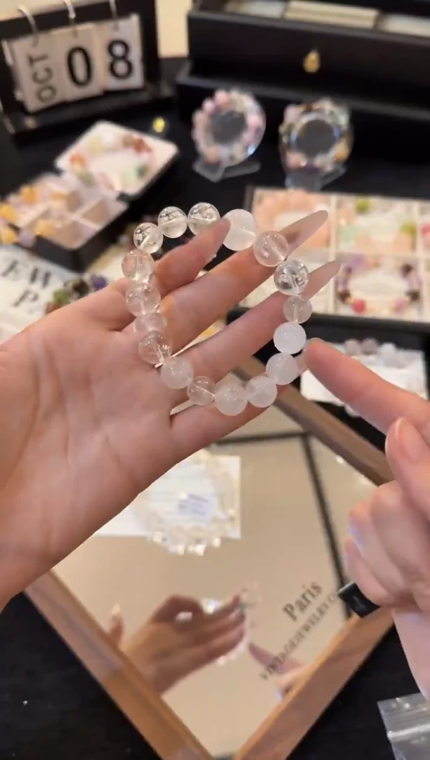 合金手链水晶白阿赛x2358