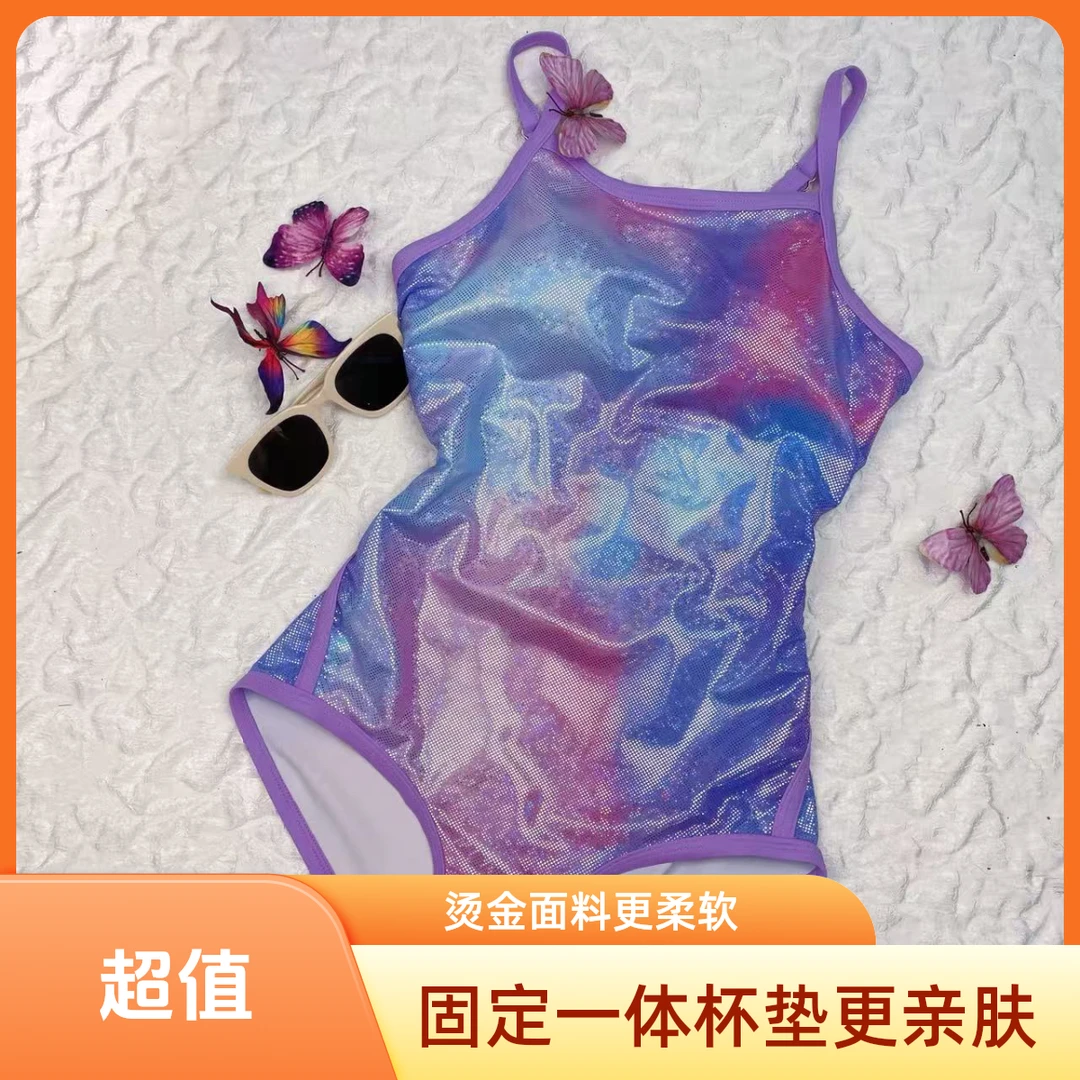 95009夏季三角无袖潜水服网红固定杯垫 锦氨纶女款竞速女士连体