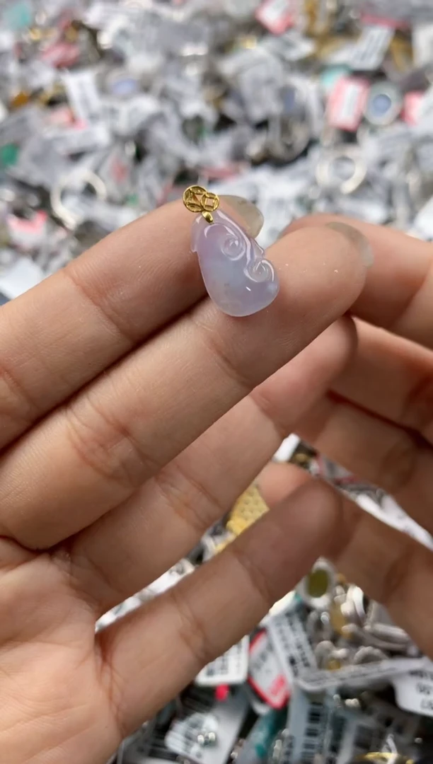 18K金镶嵌戒指翡翠101010----3