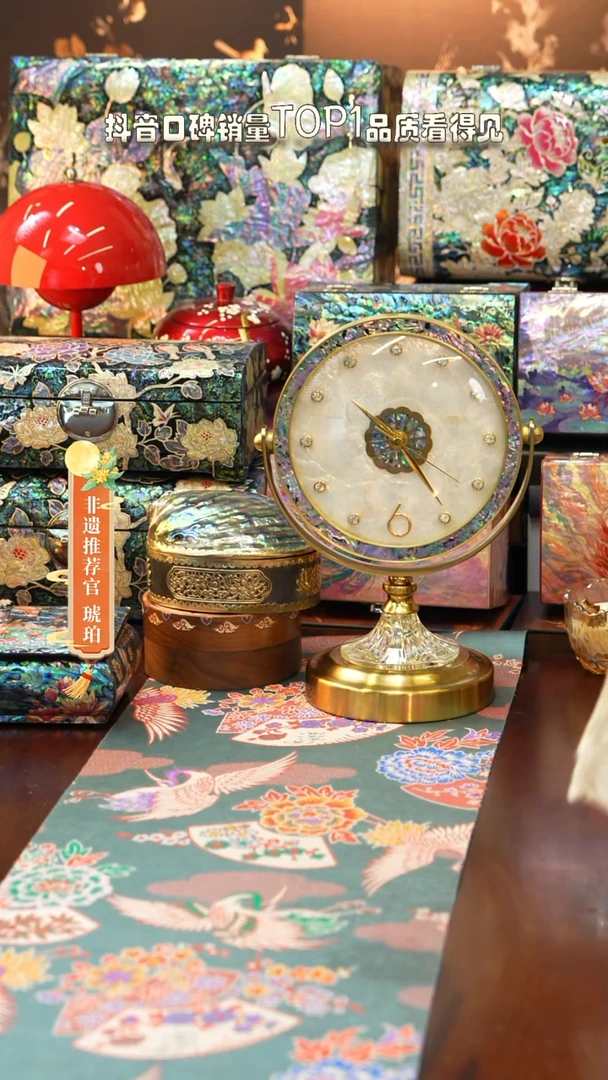 闪购商品螺钿漆器首饰盒