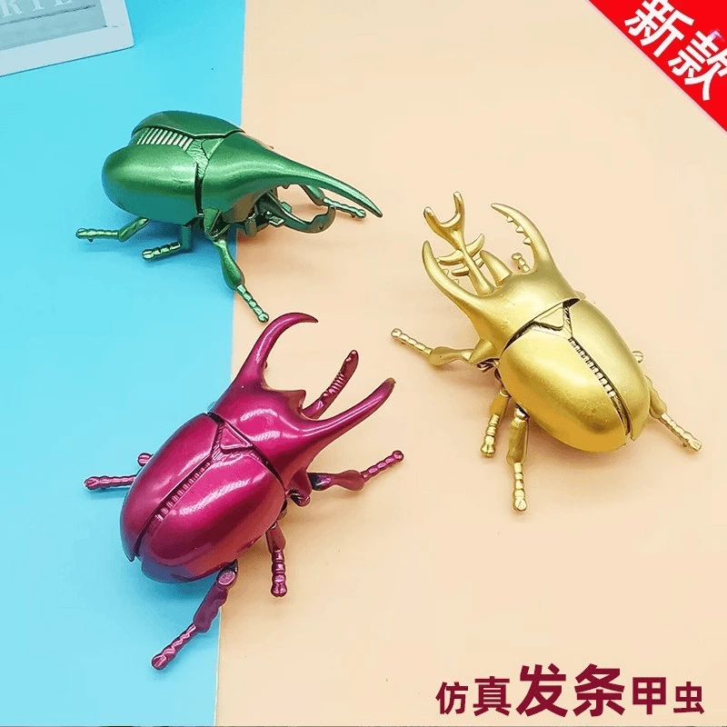 男孩女孩创意上链动物发条虫小朋友玩具模型仿真爬行昆虫