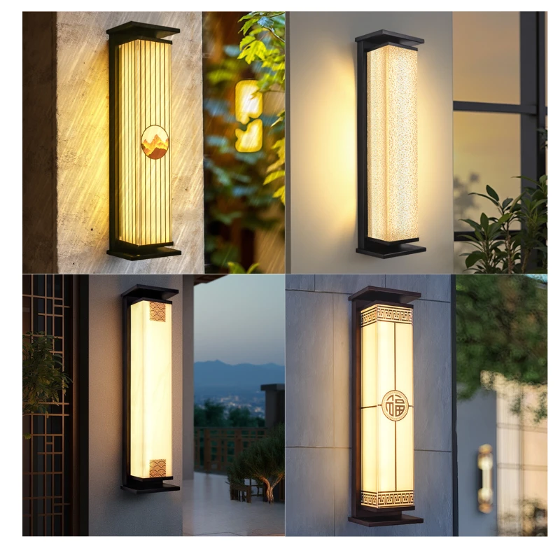 [拍一发二】大门户外庭院灯太阳能别墅简约室外庭院灯防水阳台走廊