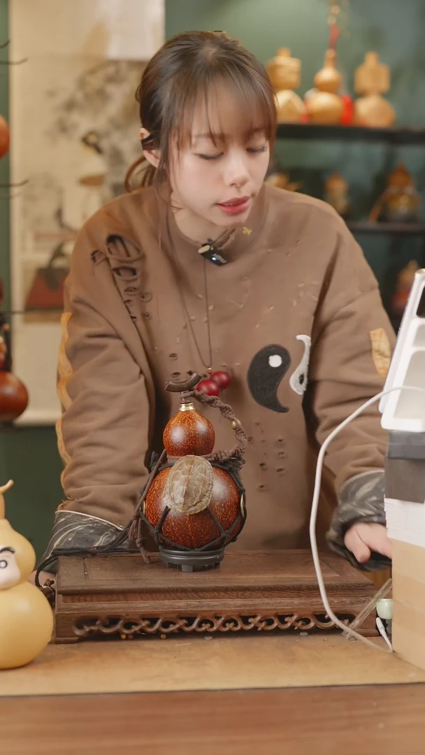 【闪购商品】347号精品天然大漆工艺防渗内胆酒葫芦~