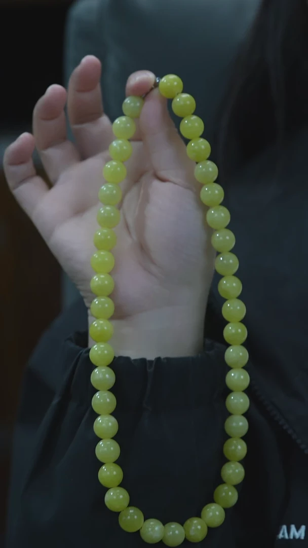 岫玉未镶嵌颈饰项链