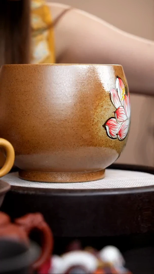 茶壶紫砂柴烧落釉高荷花水洗