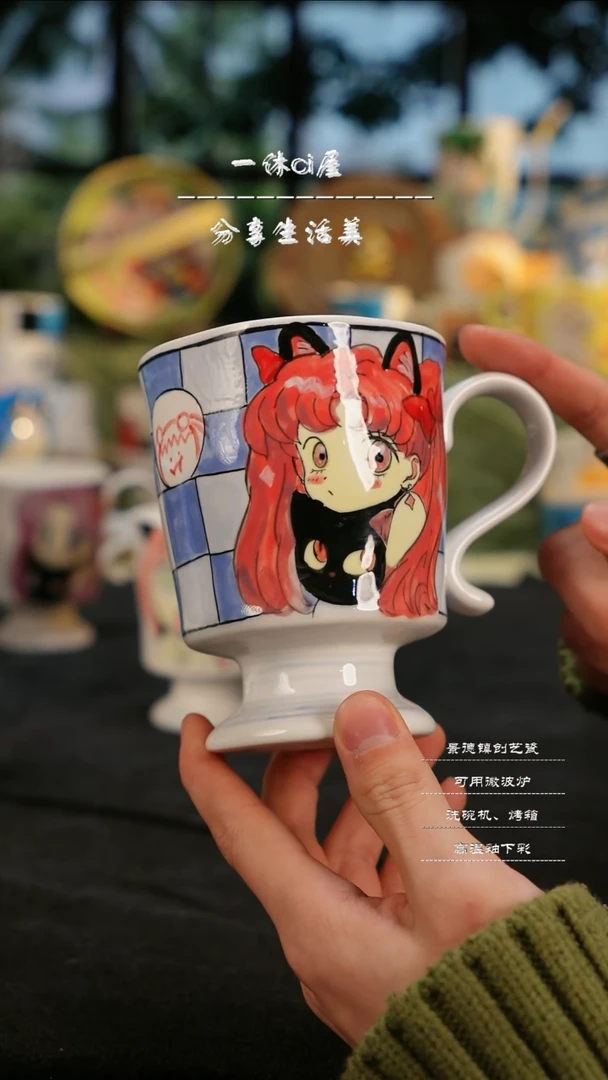 【闪购商品】摆件亲工手绘陶瓷-