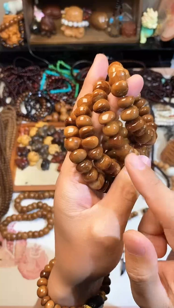 非洲檀香手串/手链大号糖豆单圈
