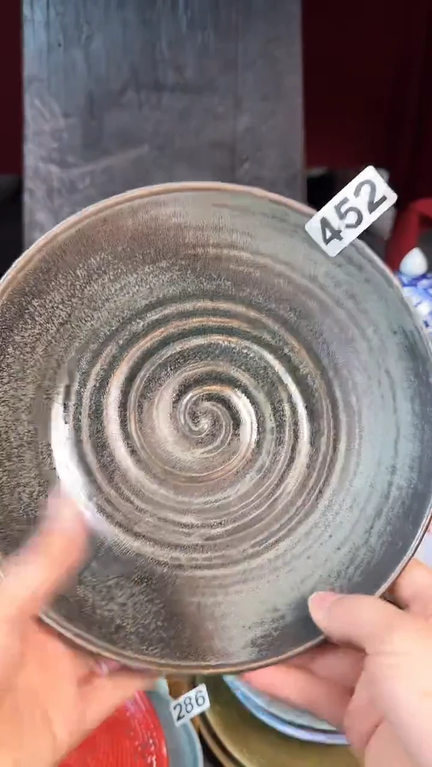 【闪购商品】碗452志野玻化异型盘