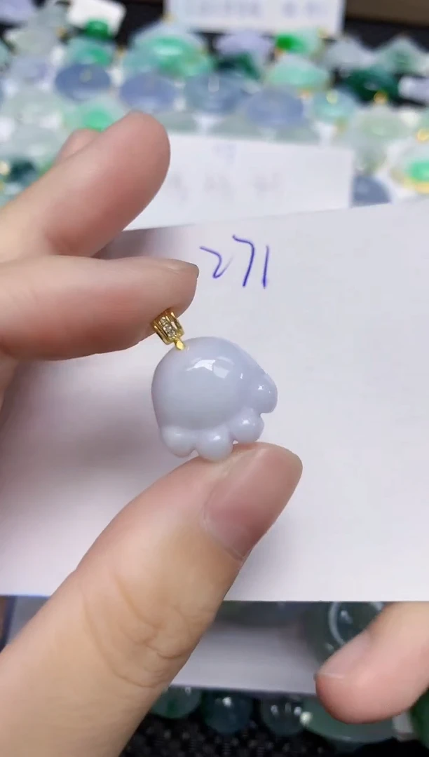 颈饰未镶嵌翡翠天然缅甸翡翠A货翡翠百元以上9元证书费自理