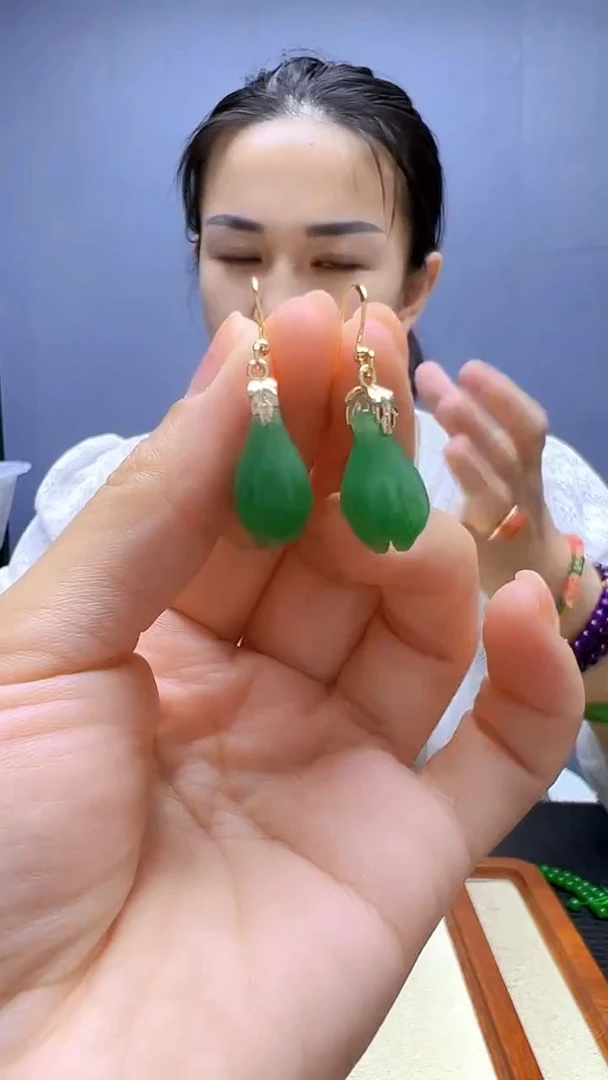 颈饰14K金镶嵌和田玉随昔diy颈饰