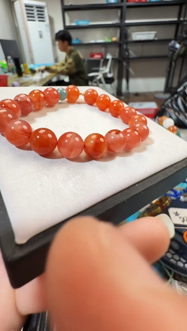 未镶嵌手链南红玛瑙晶0603 约9mm