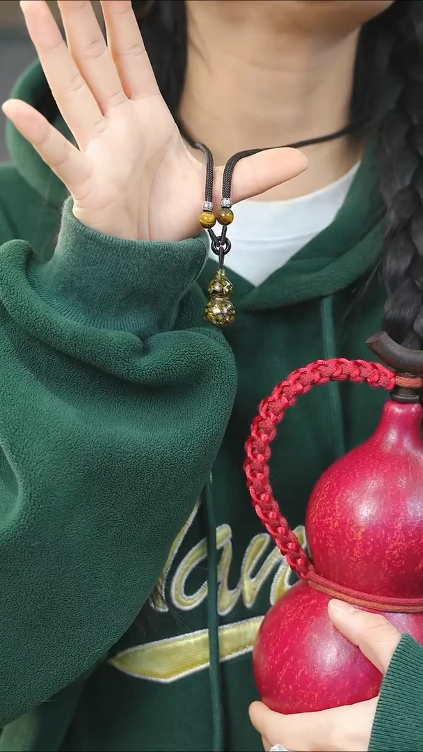 【闪购商品】黑金大漆紫光檀螺钿小脖挂