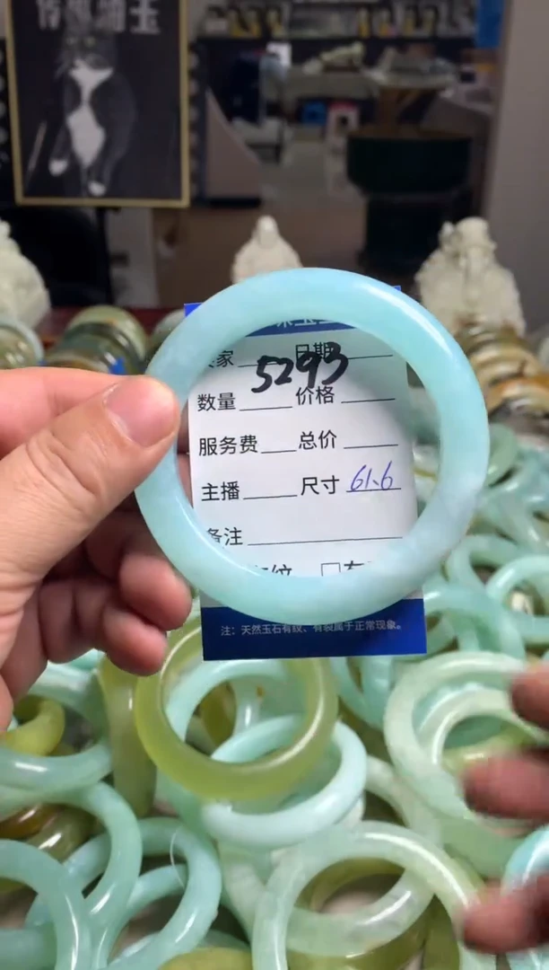 【闪购商品】蛇纹石玉手镯未镶嵌5293