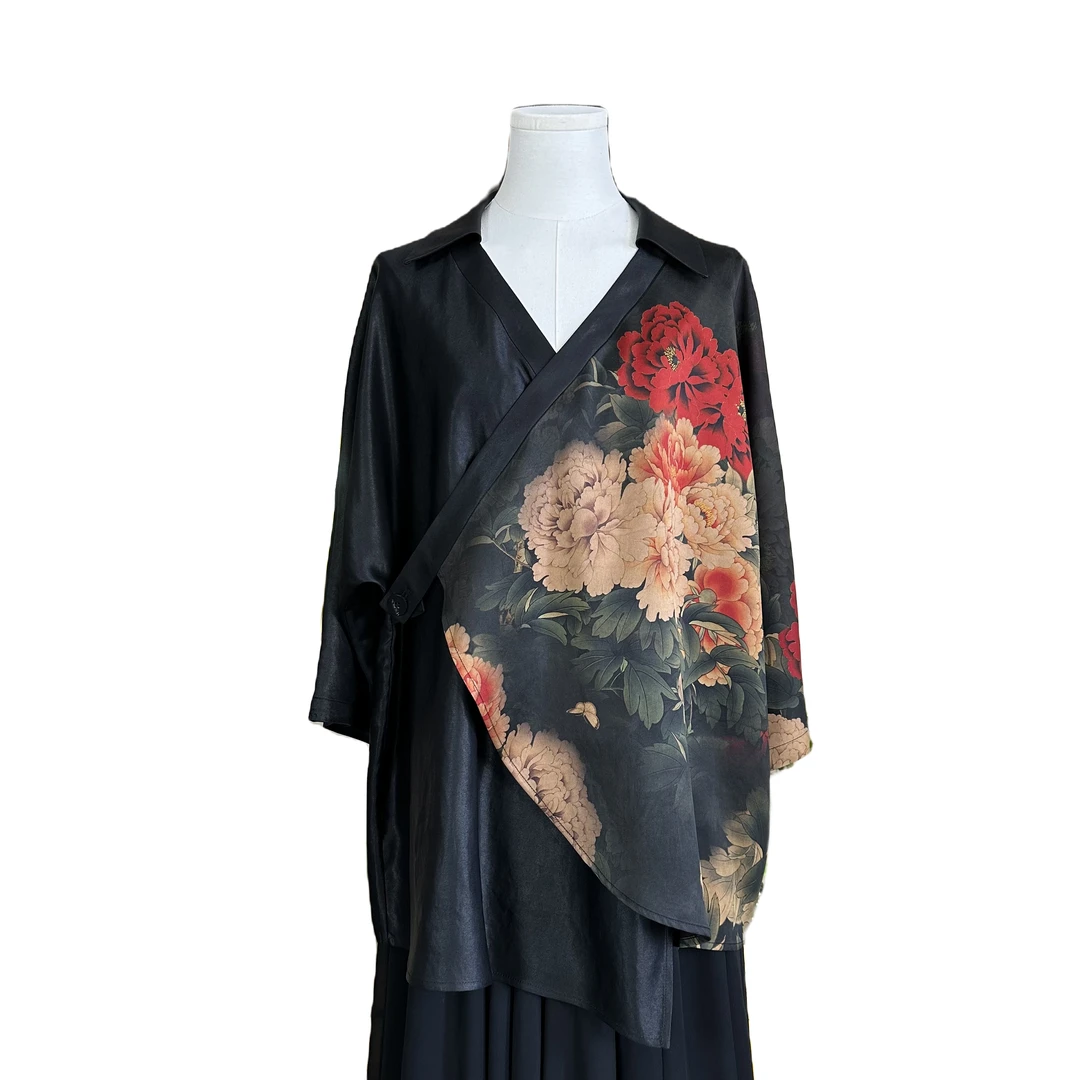 上衣中式复古国风 MX661218  58姆香云纱