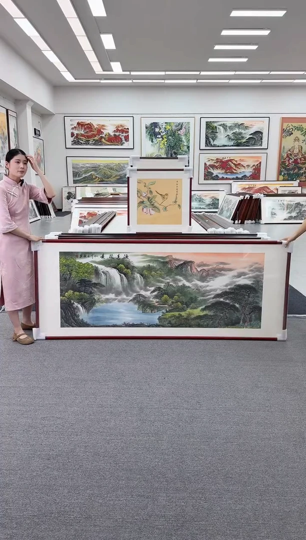 国画手绘 源远流长 219*88