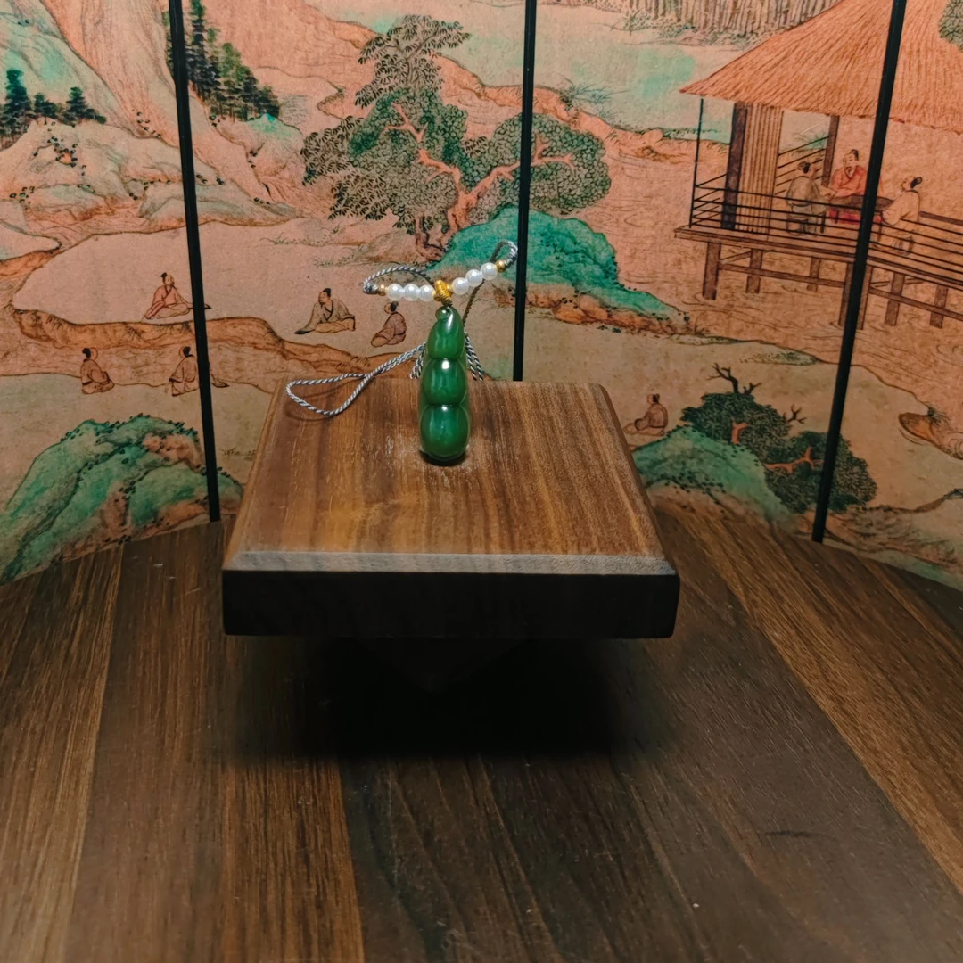 F和田玉碧玉猫眼吊坠1796