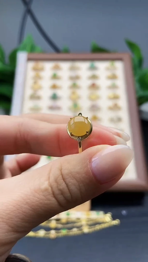 银S925镶嵌戒指翡翠12