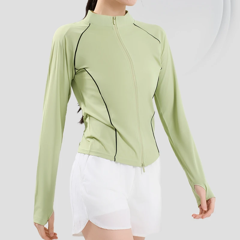 1034-UPF100+防紫外线立领透气修身防晒服