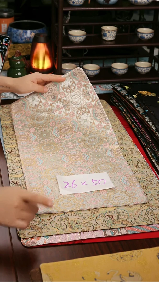 【福利吉祥如意双面】中国风干泡织锦茶席26*50
