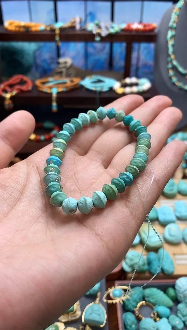 未镶嵌绿松石手链精工百香籽手串